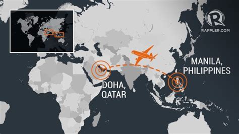 Manila, Philippines to Doha, Qatar to Manila, Philippines .